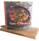 Giftset van beukenhouten serveerplank en kookboek : Tapa's & Pincho's